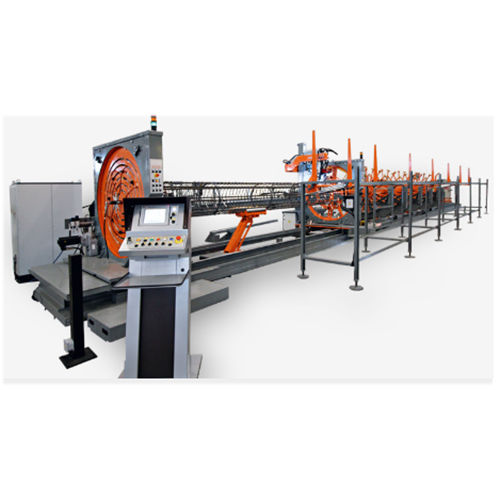 Gray & Orange Cm Pro Telescope Cage Assembling Machine