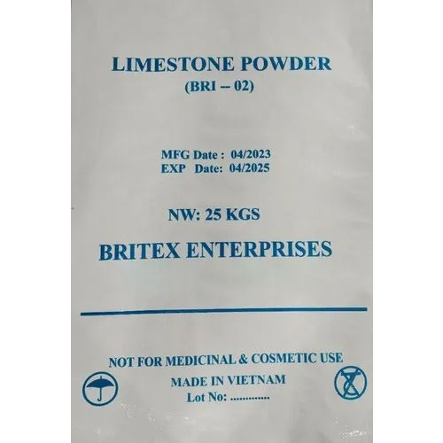 Limestone Powder - Bri-02 - Application: Various Industries Like Paints/ Ceramics/ Paper /Plastic