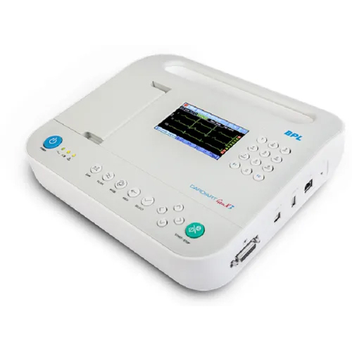 White Bpl Cardiart Genx1 Resting 1-Channel Ecg Machine