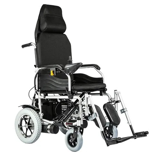 Electric Battery Evox Reclining Wheelchair Foot Rest Material: Steel