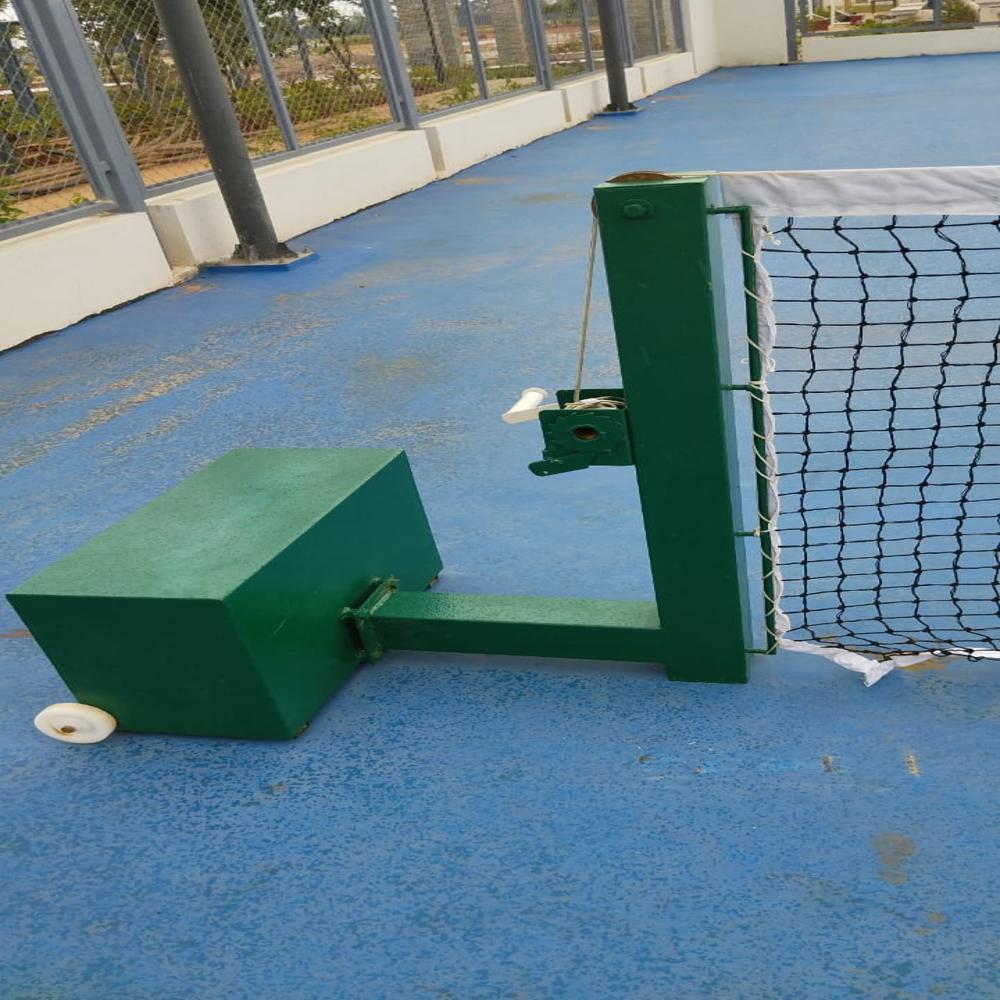 Movable Lawn Tennis Pole - Mild Steel, 5 ft Height, PU Paint Finish | Customized Weight of 200 Kg, Ideal for Sports Use