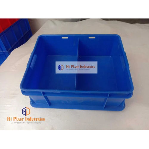 Blue Plastic Milk Crate