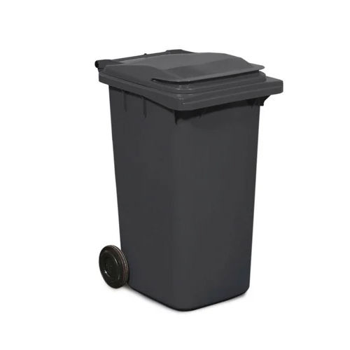 Black Plastic Wheeled Dustbin