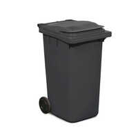 Black Plastic Wheeled Dustbin
