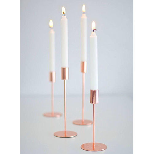 Copper Finish Candle Stand