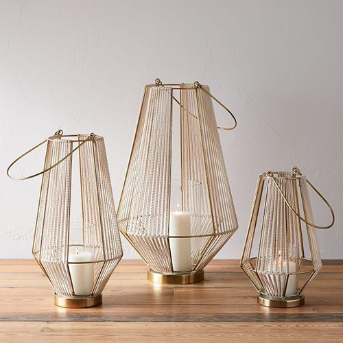 Wire Decorative Table Top Lantern