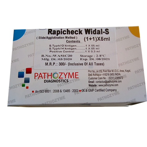 PATHOZYME WIDAL Test Kit 1 - 1 X 5 ML