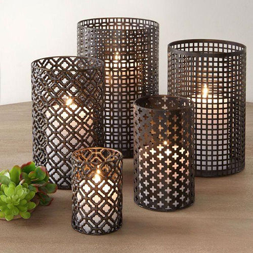 Black Coated Tea Light Votive