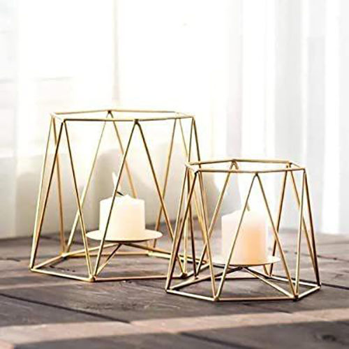 Wire Brass Finish Tea Light Votive