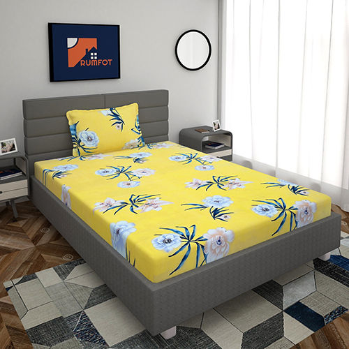 Floral Printed Single Bed Sheet