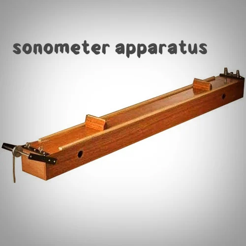 Teak Wood Color Brass Sonometer Apparatus