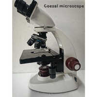 White Coaxial Binocular Microscope