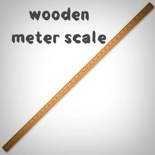 Brown Wooden Meter Scale