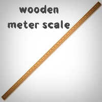 Wooden Meter Scale