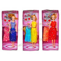 Fashion Doll Plastic Toy For Girls Sets Of Fashion Accessories With Movable Joints - Plastic Material, Multicolor Design | Cartoon Style, Good Quality