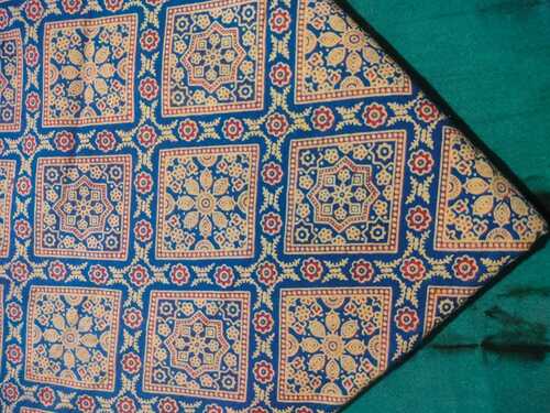 Ajrakh Print Soft Cotton Unstiched Fabric