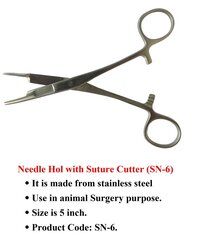 Needle Hol with Suture Cutter