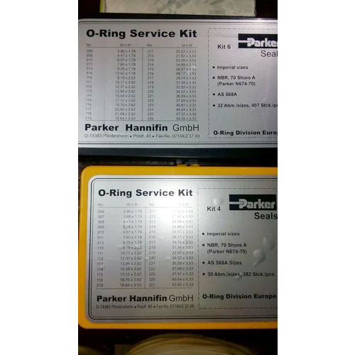 Yellow-Black Earthmoving Machine Genuine Parker O Ring Kit