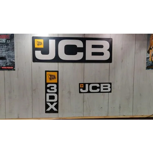 Yellow-Black Jcb 3Dx Sticker