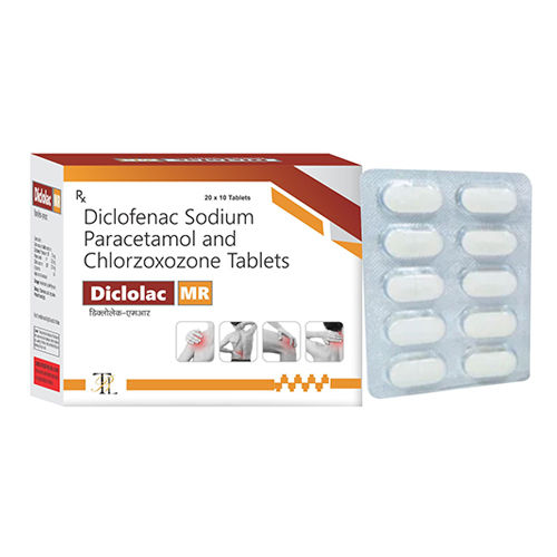 Diclofenac Sodium Paracetamol And Chlorzoxozone Tablets