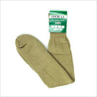 Woolen Thread Military Socks - Wool Material, Sizes S, M, L, Xl | Moisture-wicking, Odor-resistant, Stretchable, Winter-ready