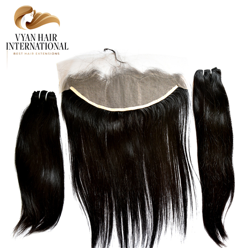 Cheap Wholesale Vendors 100% Brazilian Hair Bundles With Lace Human Hair Extension Straight Closures With Frontals