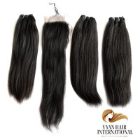 Cheap Wholesale Vendors 100% Brazilian Hair Bundles With Lace Human Hair Extension Straight Closures With Frontals