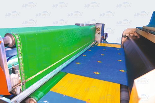 Paperless Roll to Roll Pallu Skirt Hotfix Machine in surat