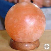 Himalayan Salt Lamp Globe - Industrial Instrument, Manual Power Source | Ideal For Enhanced Ambient Lighting, New Condition