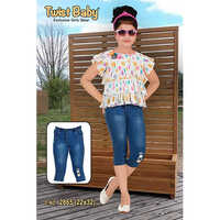 Kids Denim Capri Age Group: 5-10