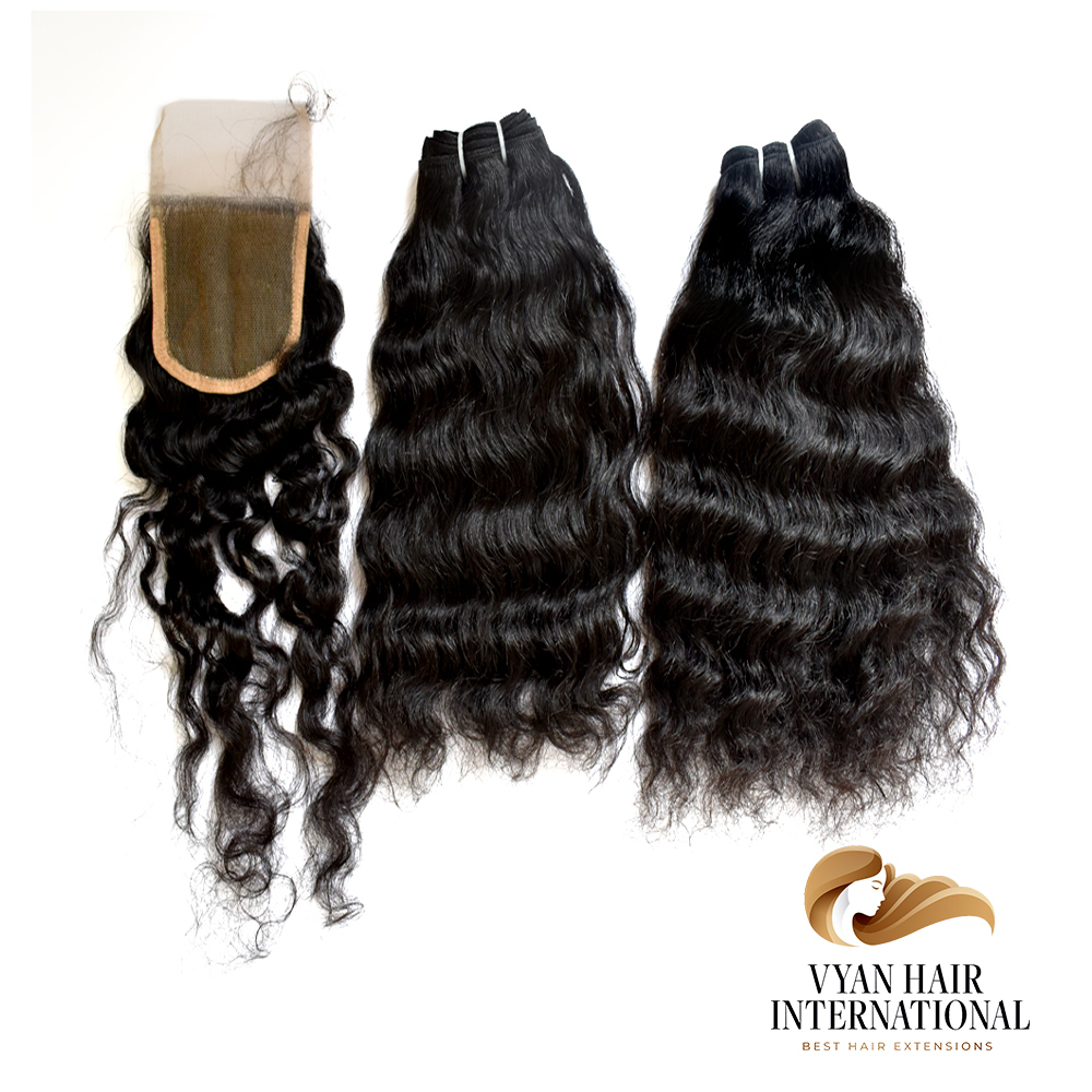 Wholesale 100% Raw Virgin Mink Brazilian Human Hair Bundles With Frontal Closure