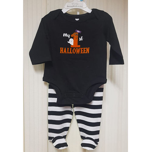 Different Available Infant Printed  Romper With Pant