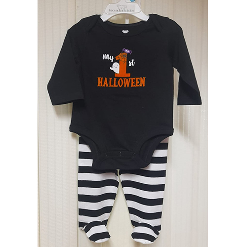 Infant Printed  Romper With Pant