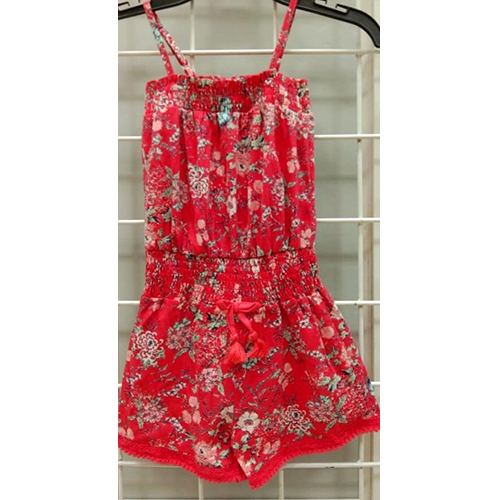 Different Available Girls Printed Short Jumpsuit