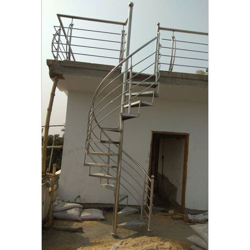 Outdoor Stainless Steel Spiral Staircase
