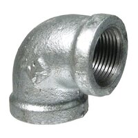 90 Degree Galvanized Iron Elbow