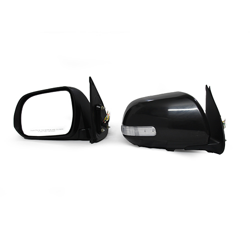 1150 Fortuner Type-II Motorised Black Car Side Mirror With Indicator