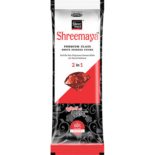 Shreemaya White Incense Sticks 2 in 1