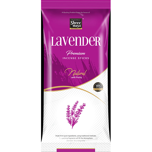 Shree Maya Lavender Incense Sticks - Smooth Herbal Aroma | Eco-Friendly Indian Incense for Aromatic Use
