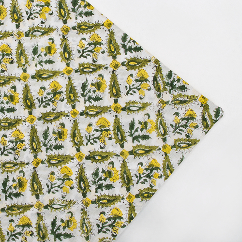 SANGANERI HAND BLOCK PRINT SOFT COTTON FABRIC