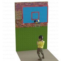 Basket Ball Pole Movable  With Acrylic Board