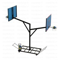 Basket Ball Pole Movable  With Acrylic Board