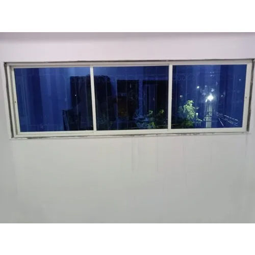 White Aluminum Fixed Glass Window