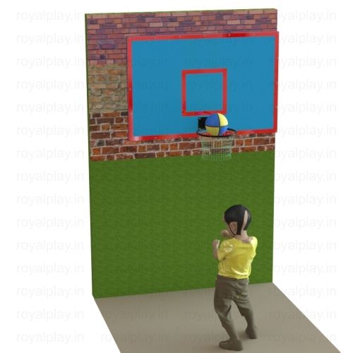 Dual Basketball Pole Movable With Acrylic Board