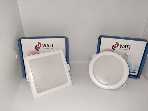 Pure White Plastic 8W LED Square Panel Light For Office