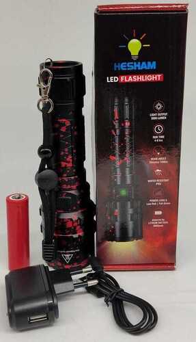 High Power Waterproof Self Defensive Torch Light - Body Material: Lithium Lon