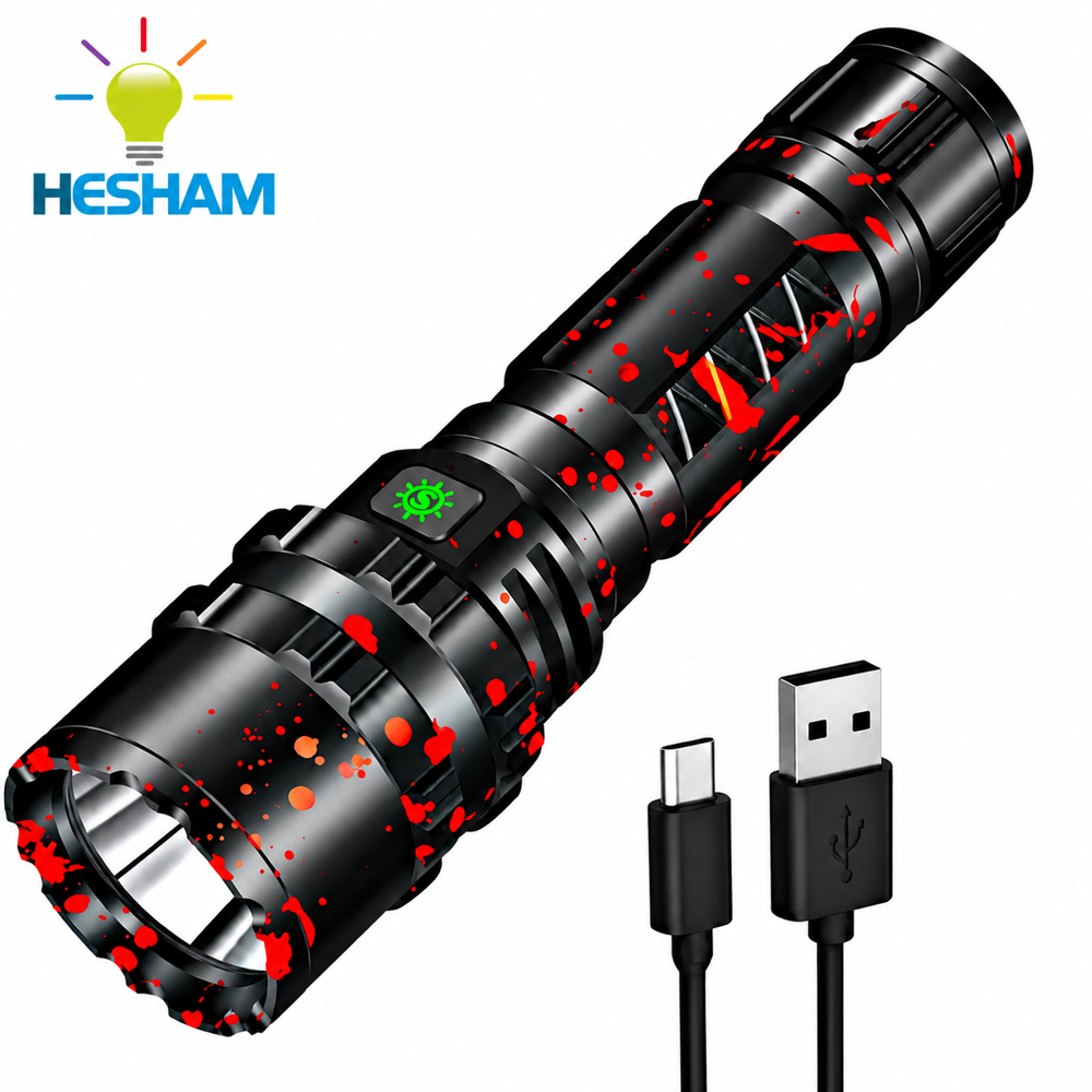 High Power Waterproof Self Defensive Torch Xhp 50 Light - Body Material: Lithium Lon