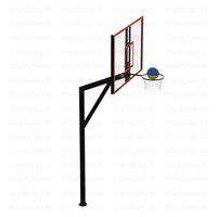 Basketball Pole Movable With FRP Board
