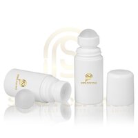 Roll On Bottle - Plastic, 50ml - 75ml, Any Color, Round Shape | Ideal For Essential Oils, Cosmetics, Hair Products, Dispenser Pump Included