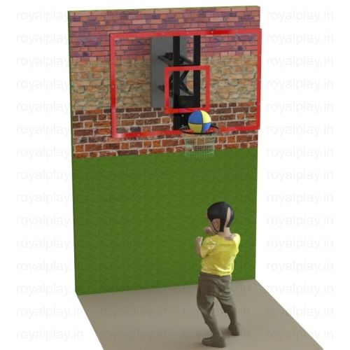 Wall Mounted Basketball Pole With FRP Board